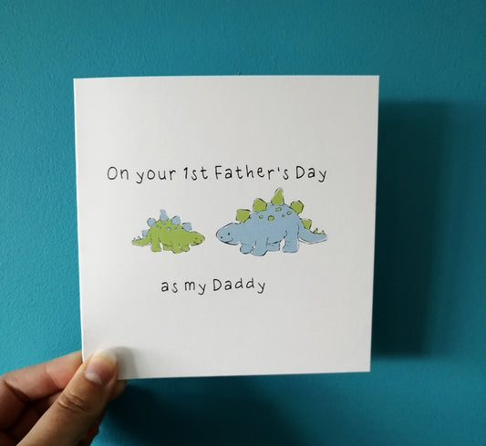 First Father's Day Dinosaur Card image 1