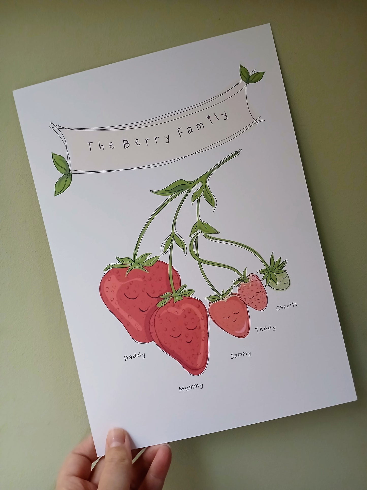 Strawberry Family Print image 3