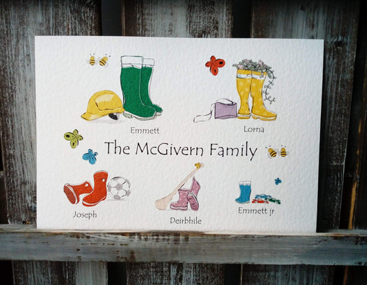 Wellies & Shoes Custom Print image 1