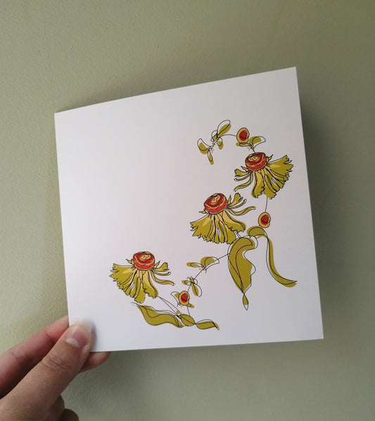 Helenium Floral Card image 1