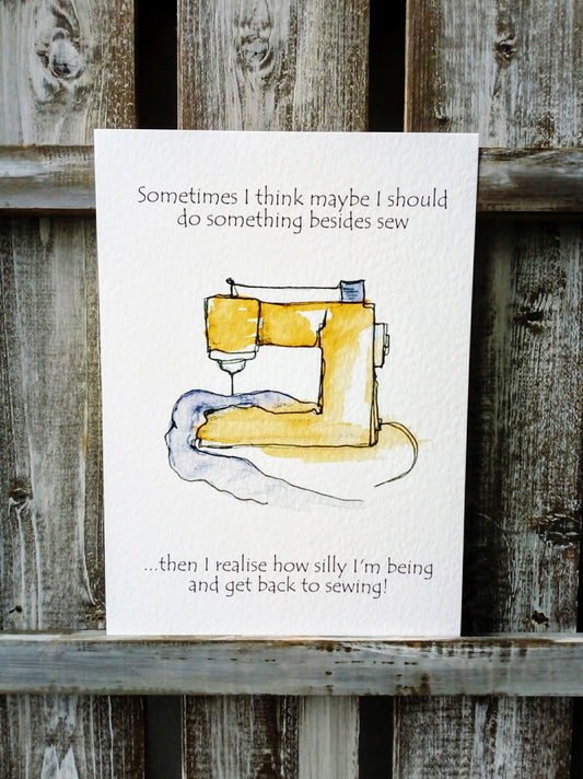 Sewing Machine Card or Print image 1