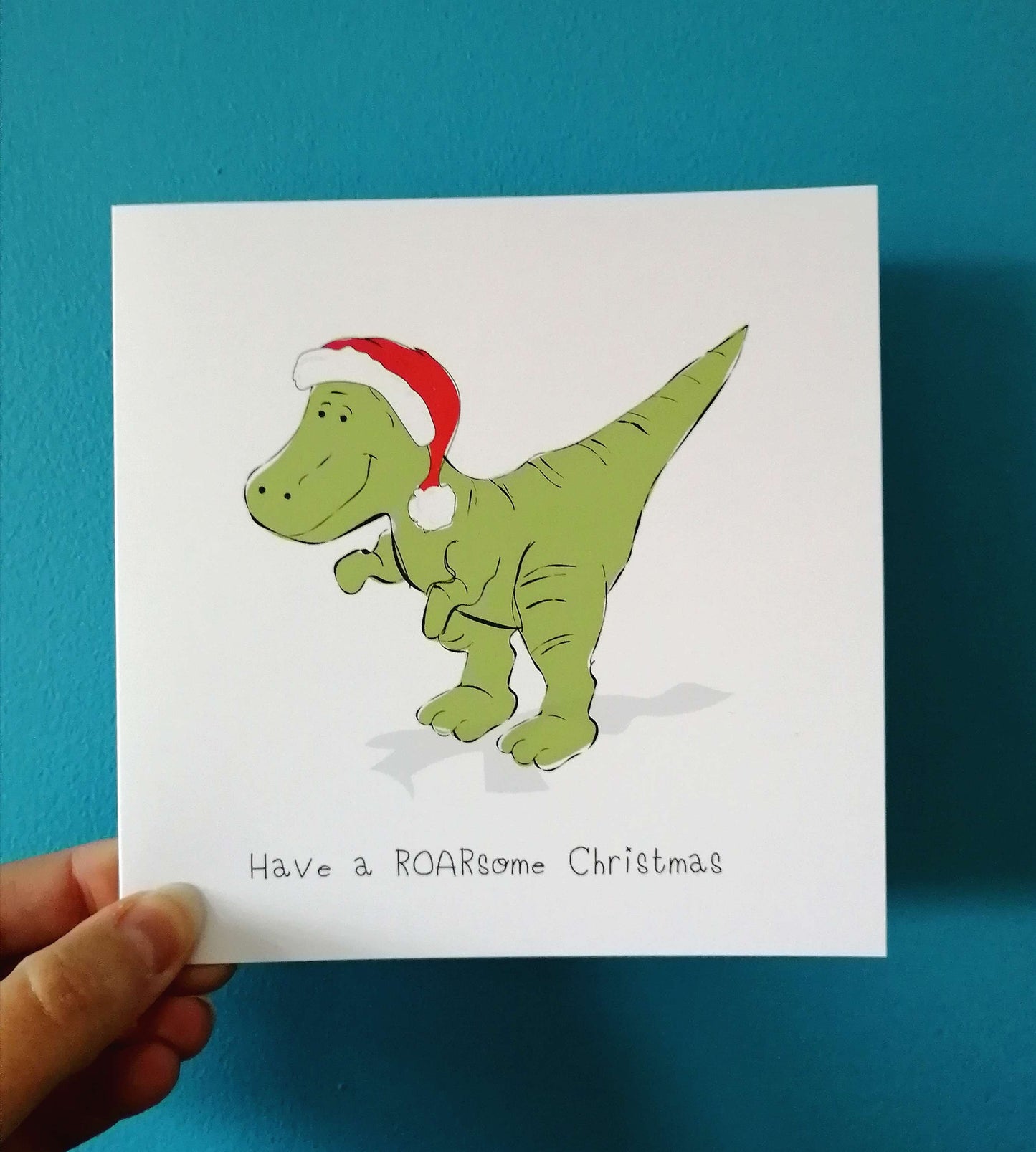 Roarsome T Rex Christmas Card image 0