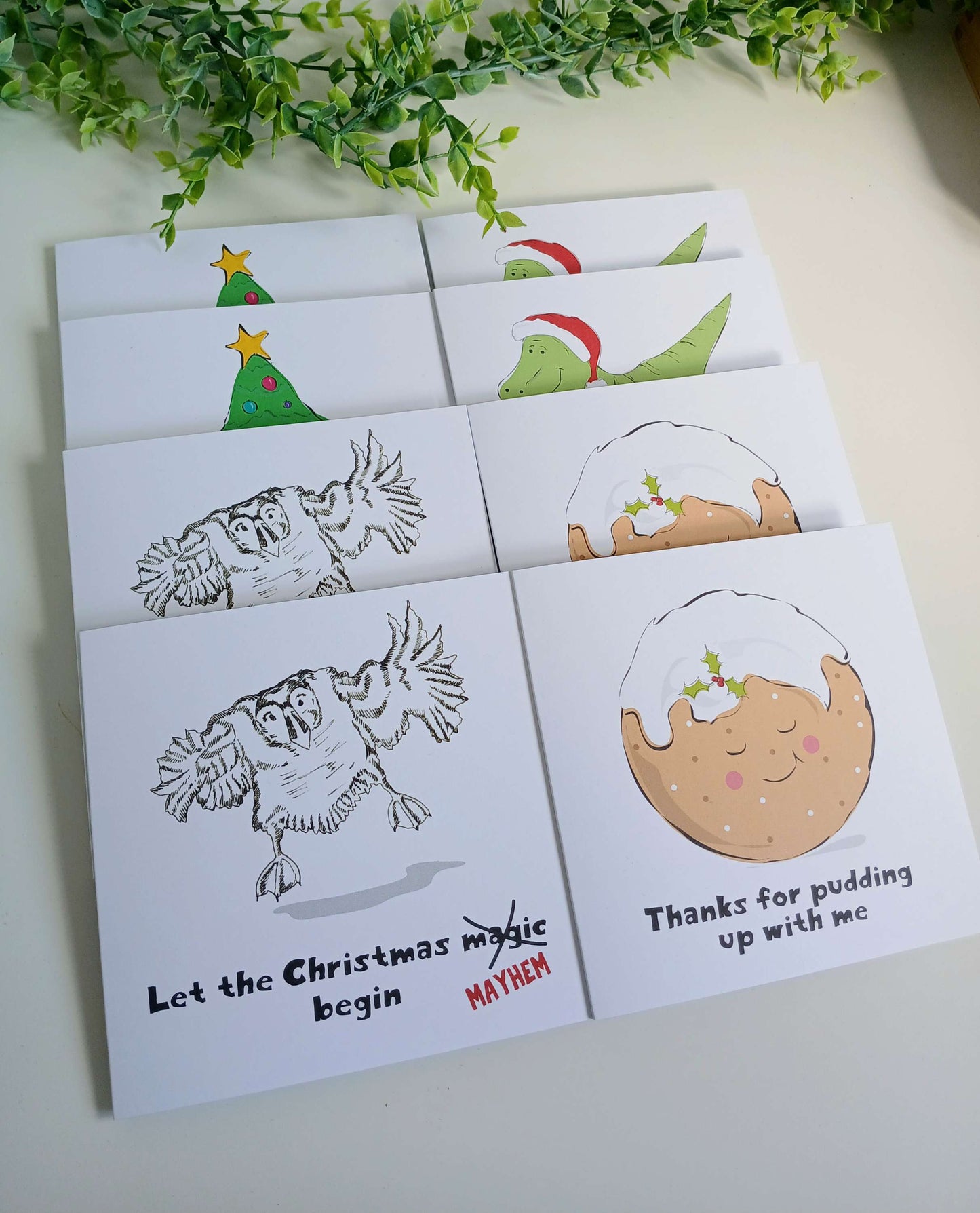 Funny Festive Christmas Card Pack - Pack of 8 (4 designs) image 9