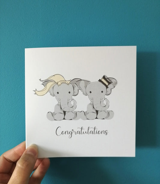 Elephant Congratulations Card image 1