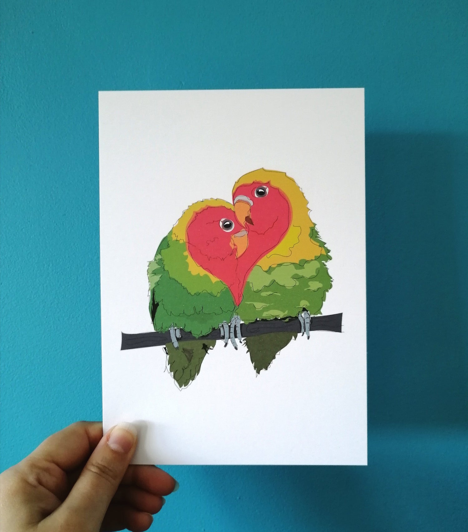 Love Birds Valentines Card by Doodle Keg