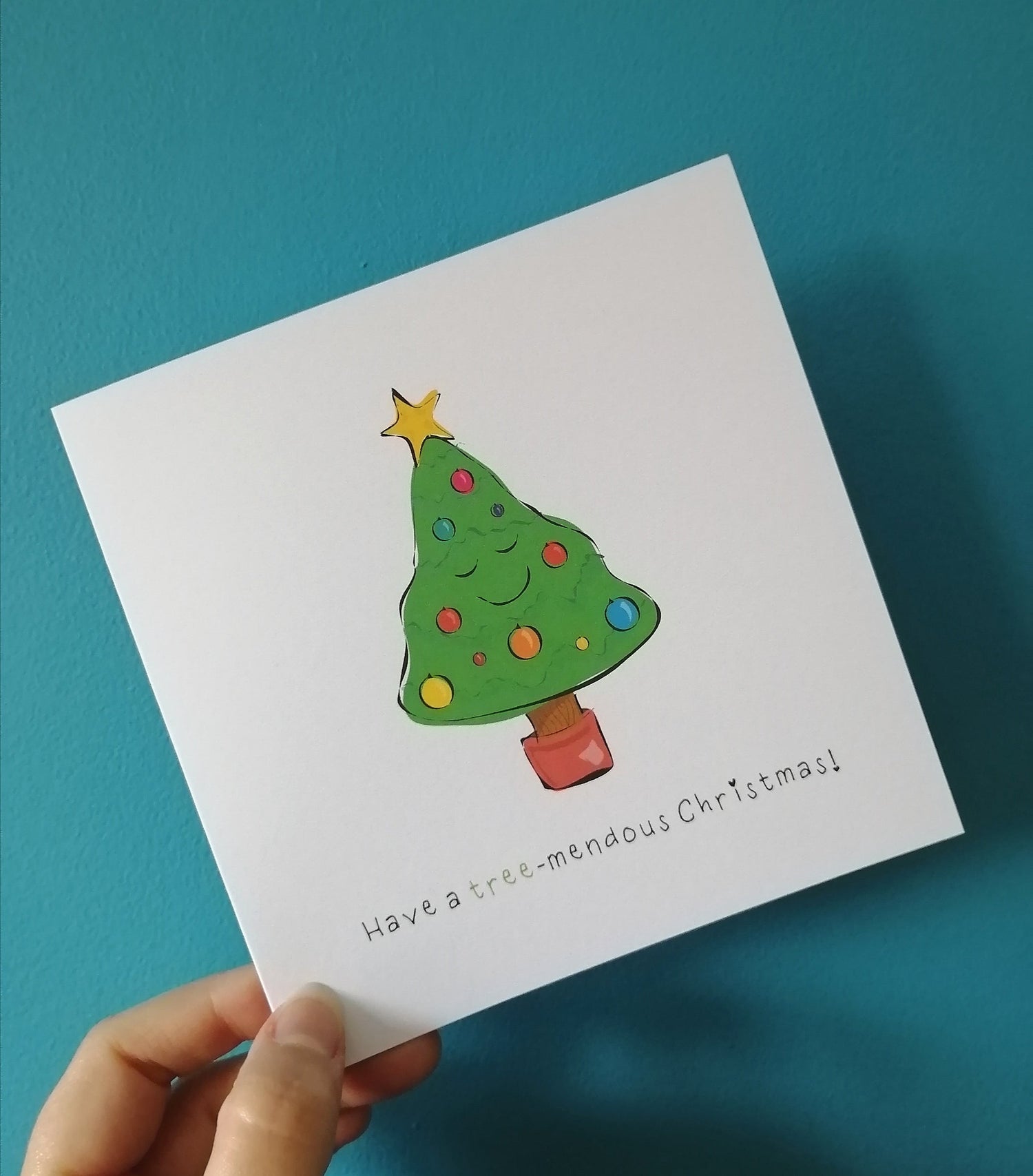 Tree-mendous Christmas Card designed by Doodle Keg