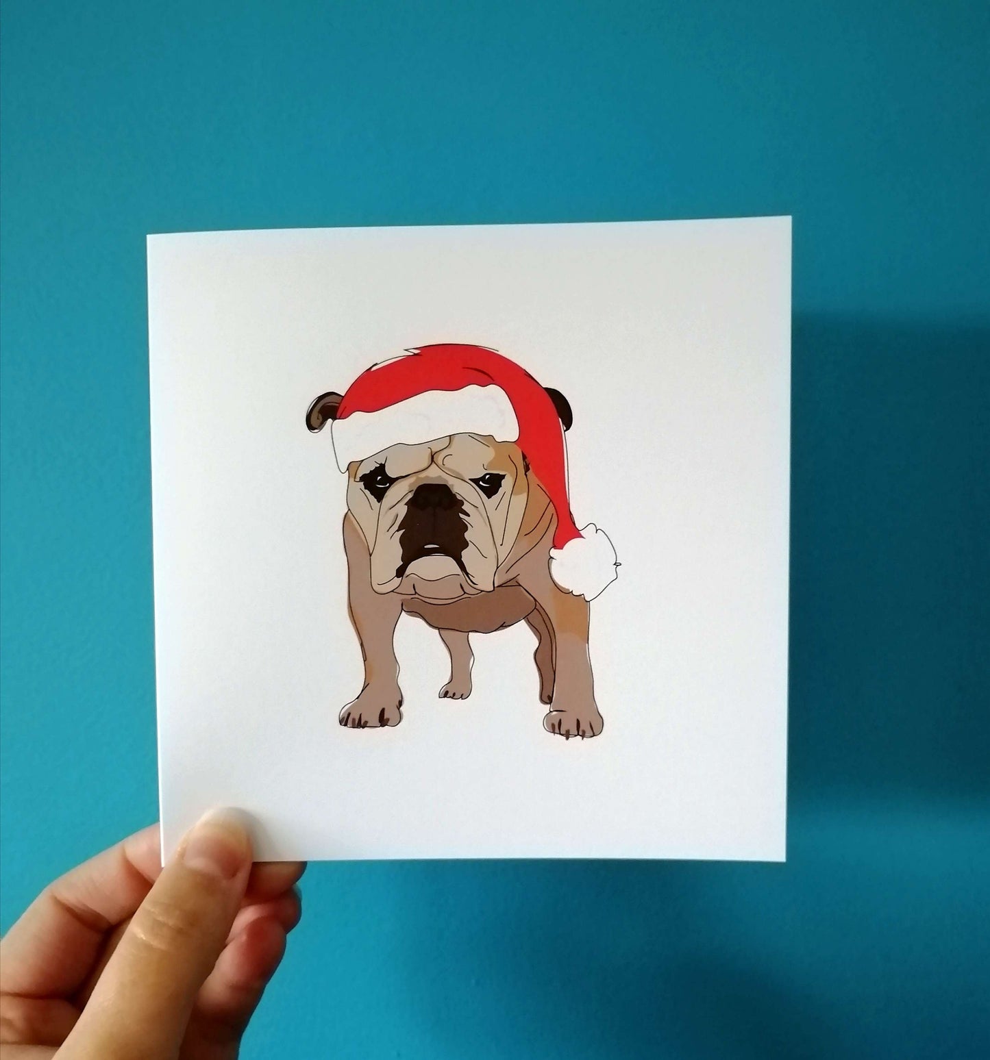 Bulldog Christmas Card image 0