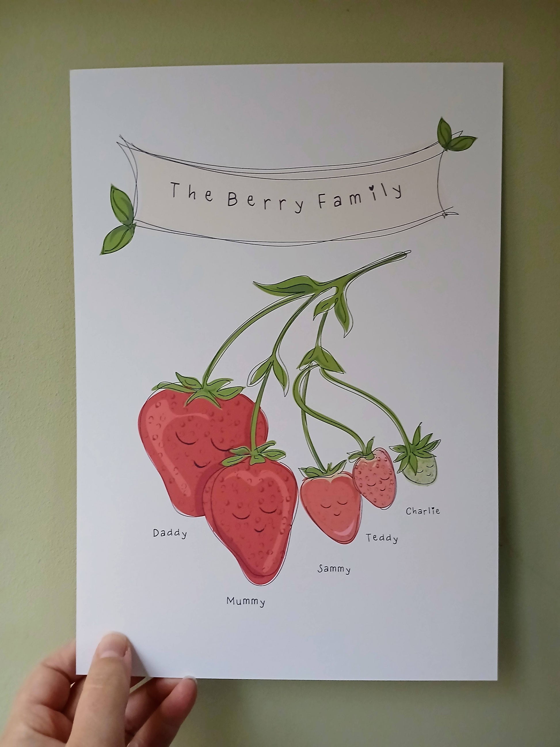 Strawberry Family Print image 1