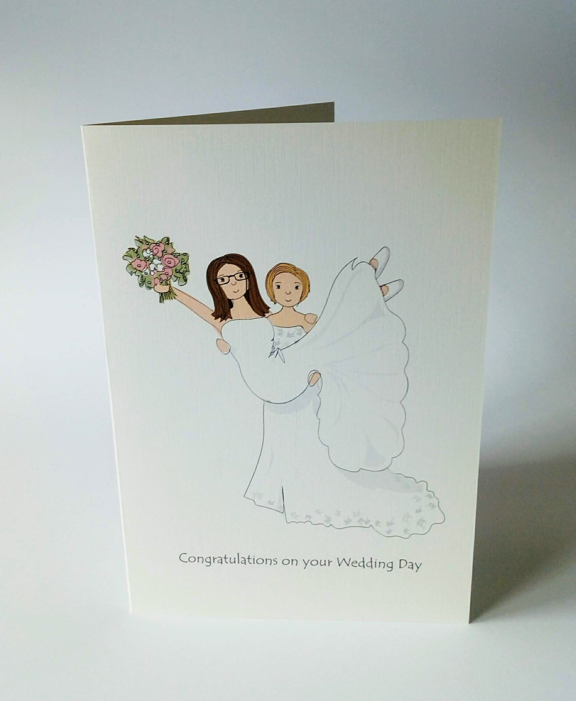Mrs & Mrs Wedding Card or Print image 0