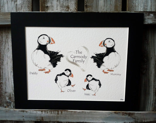 Puffin Family Print image 0