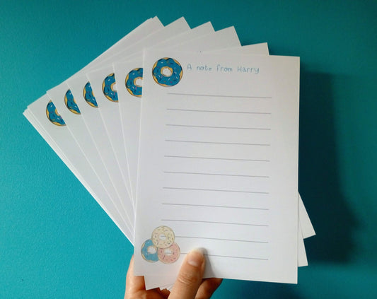 Donut Writing Paper image 0