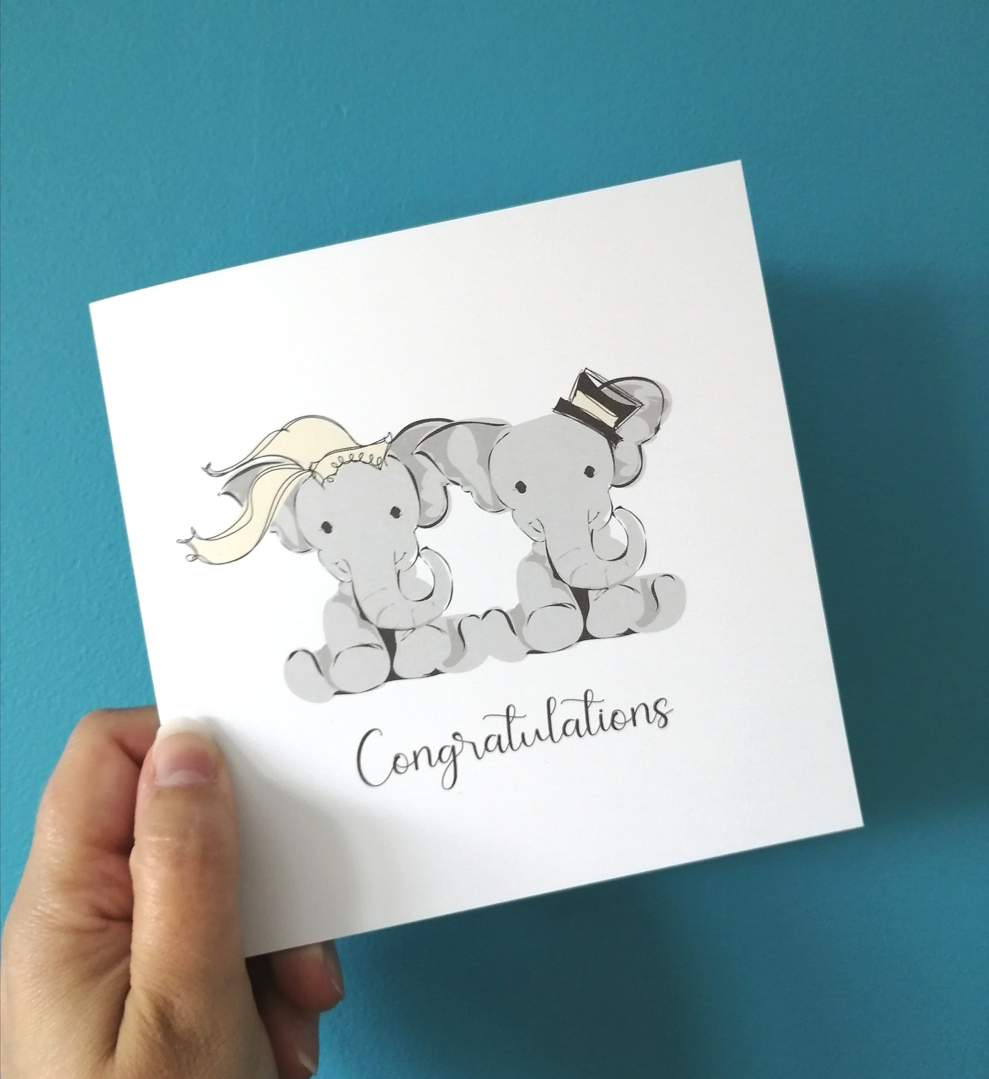 Elephant Congratulations Card image 0