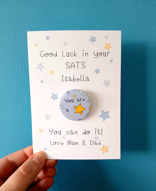 Good Luck for SATS, GCSEs and Exams Badge Set image 0