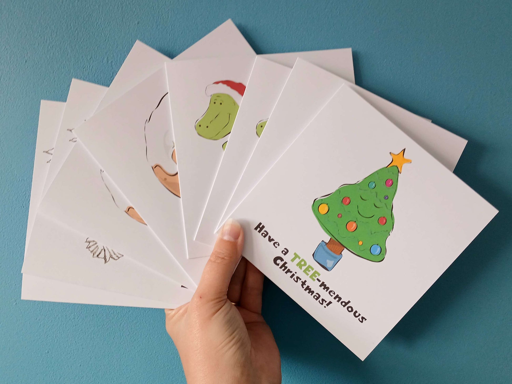 Funny Festive Christmas Card Pack - Pack of 8 (4 designs) image 4