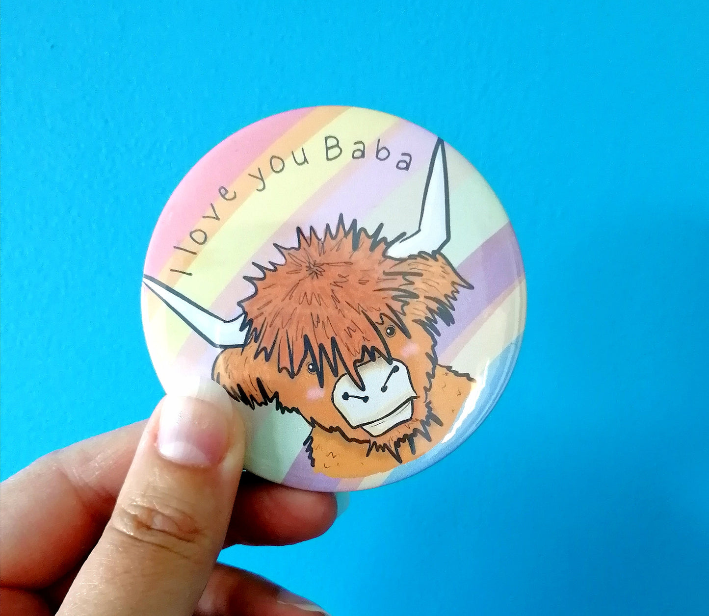 Highland Cow Badge image 0
