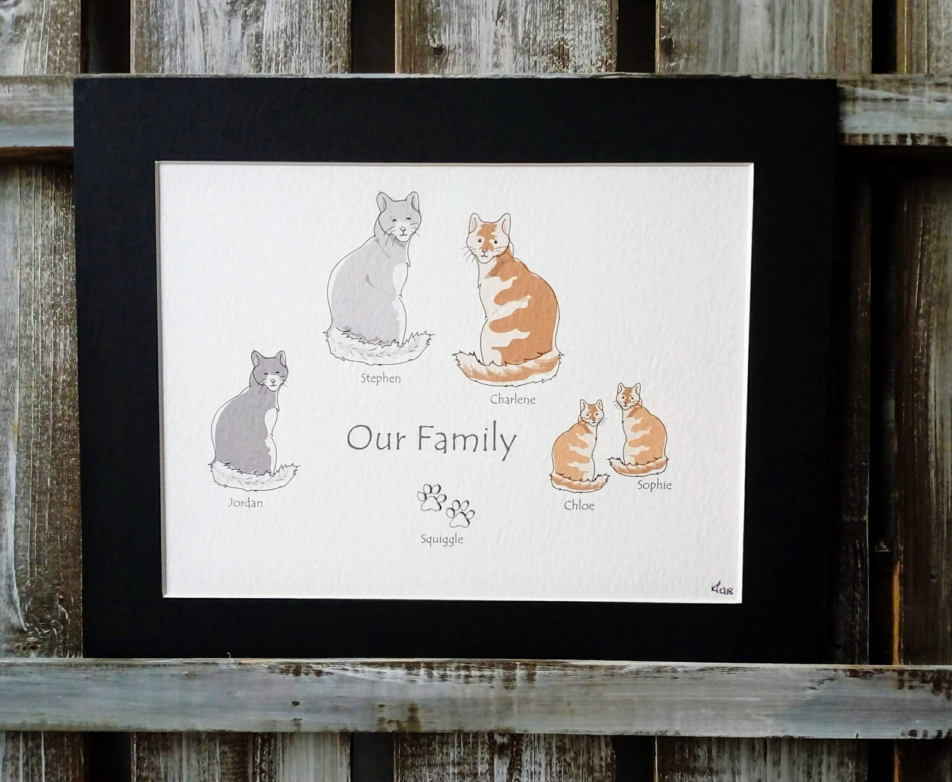Cat Family Print image 1
