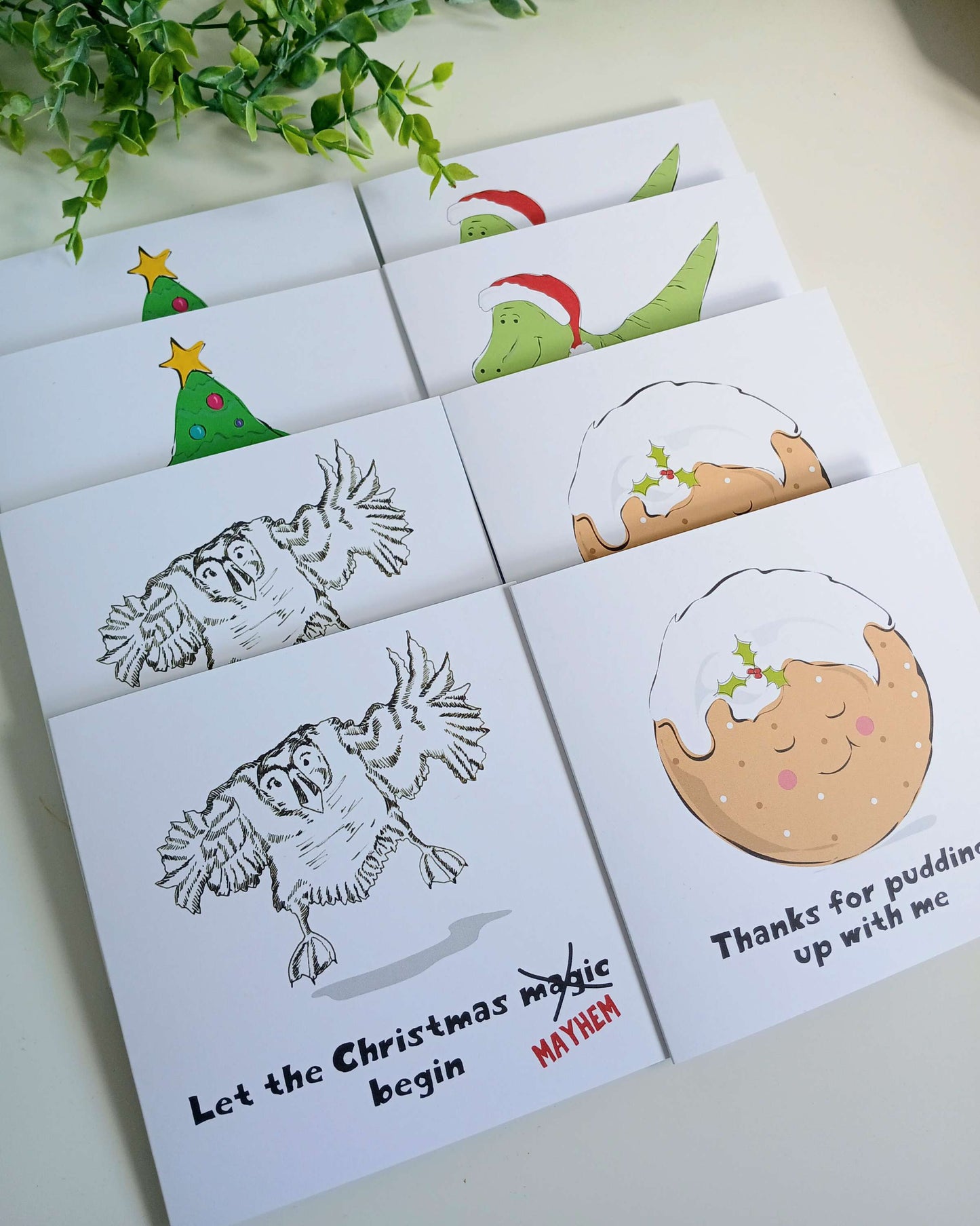 Funny Festive Christmas Card Pack - Pack of 8 (4 designs) image 8