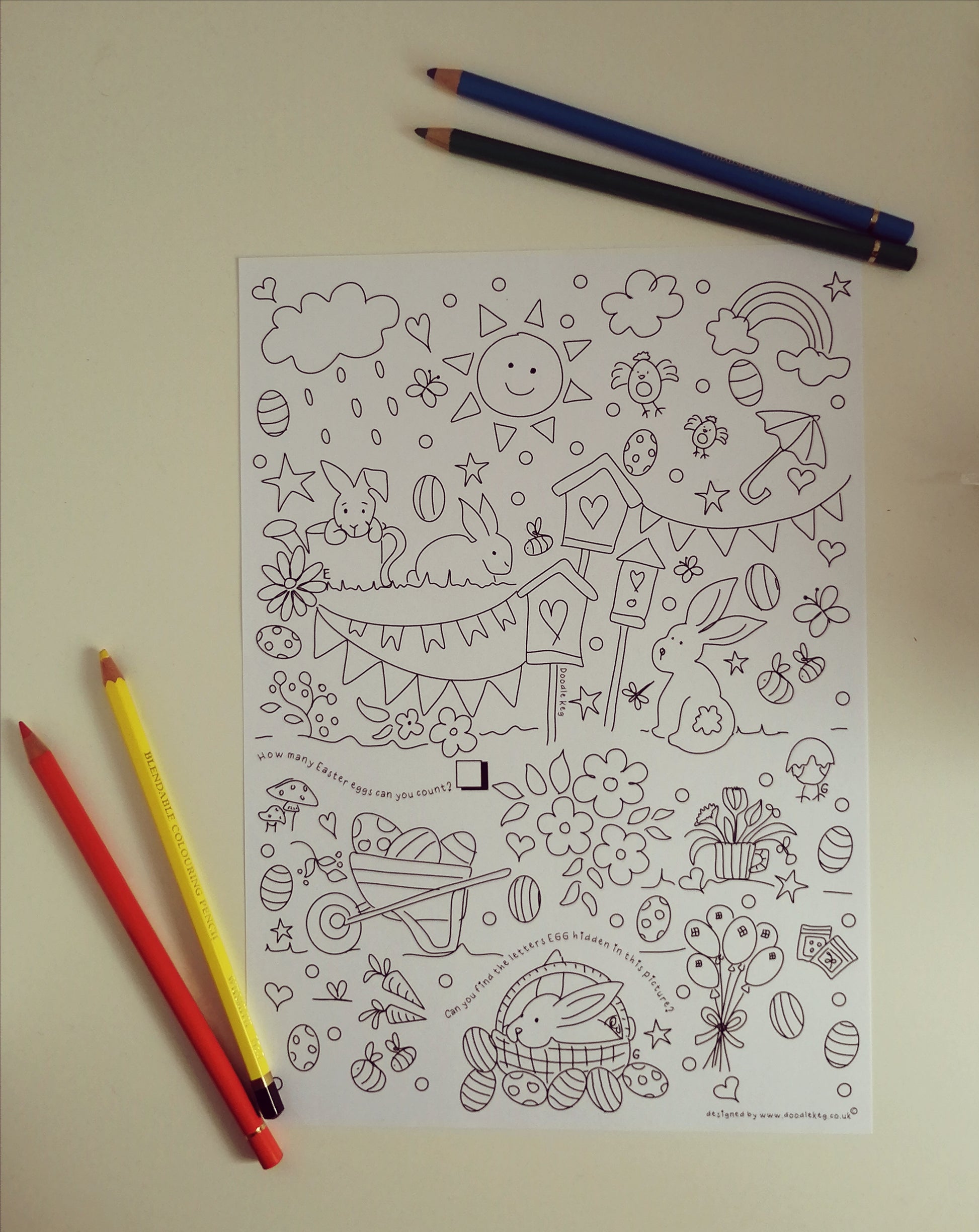 Easter Colouring Sheet image 0