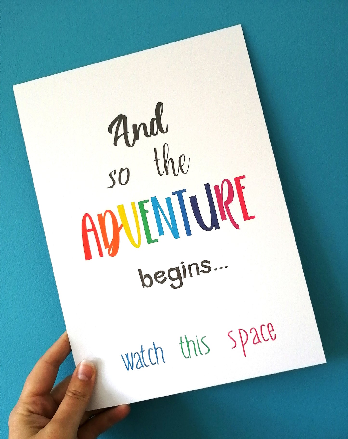 And so the adventure begins Print image 0