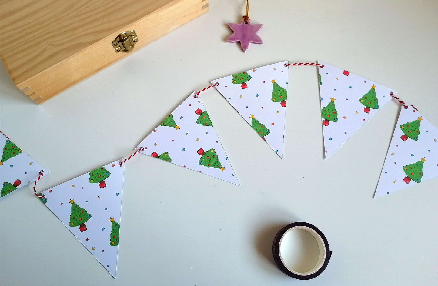 Christmas Tree Bunting image 1
