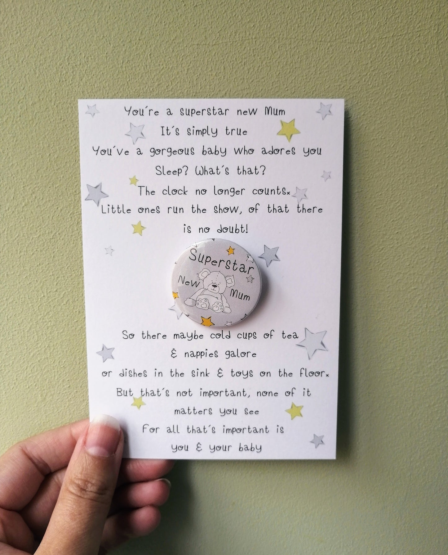 Superstar New Mum Badge Set image 3