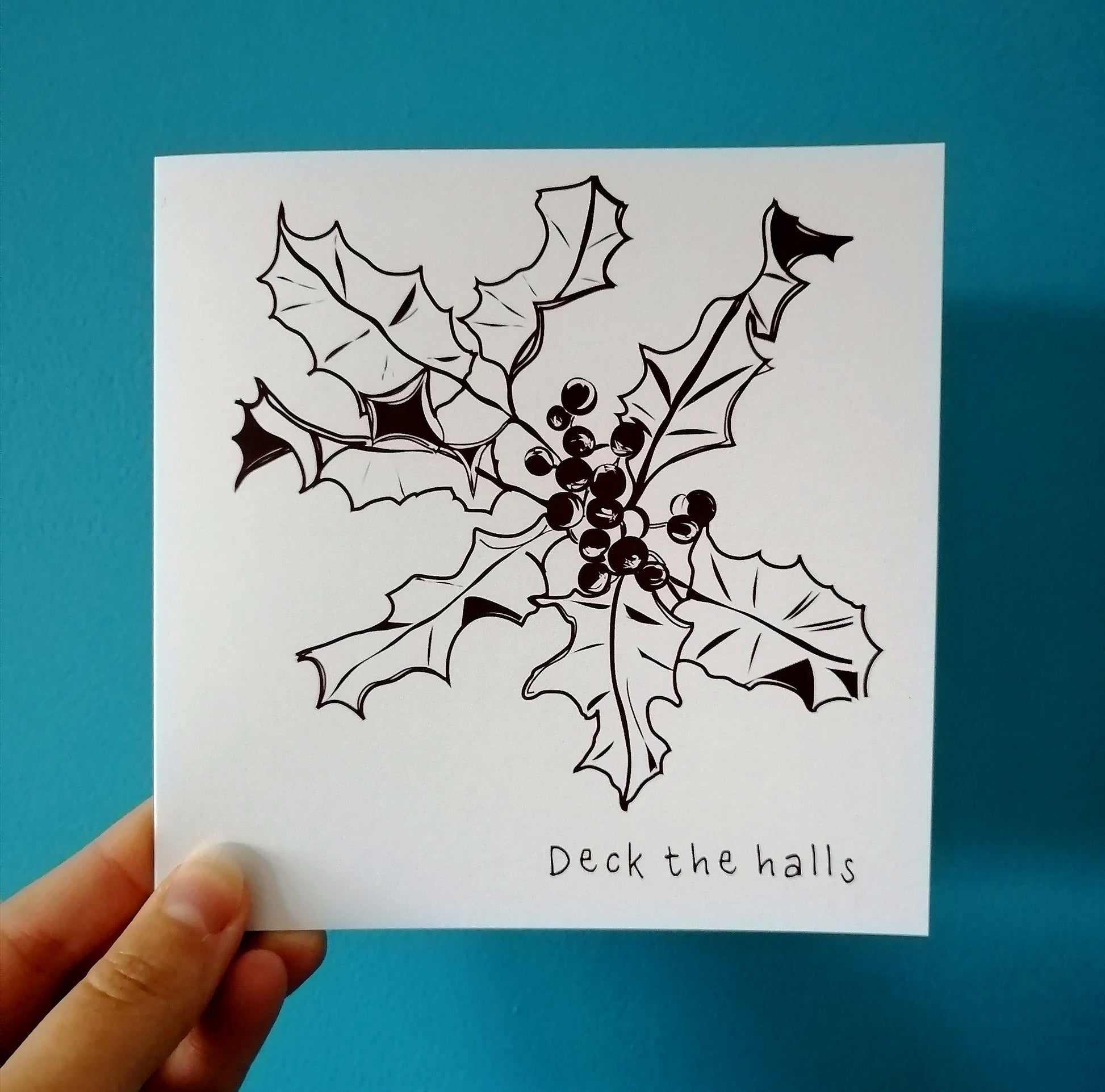 Holly Christmas Card image 0