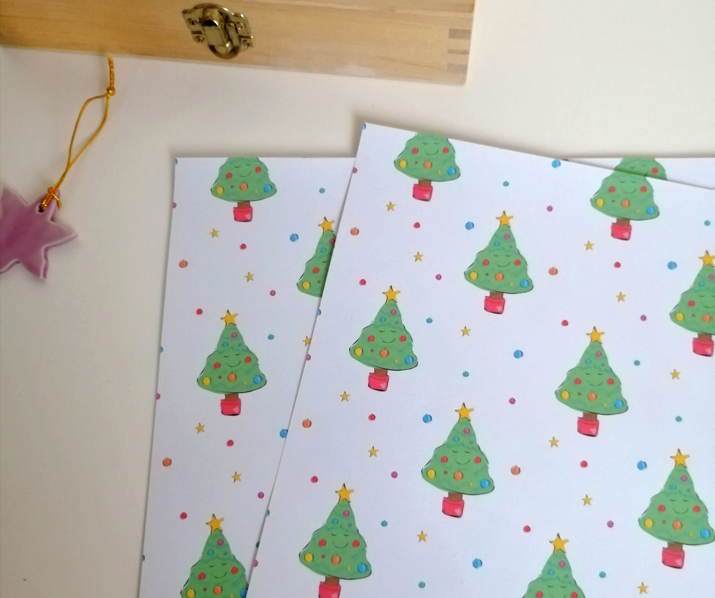 Christmas Tree Gift Wrap image 1