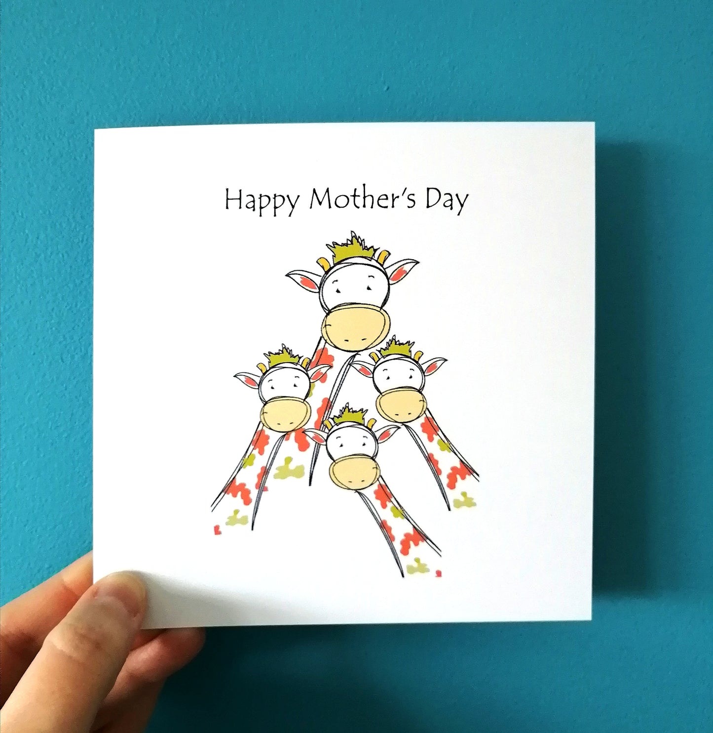 Mother's Day Card Giraffes image 0