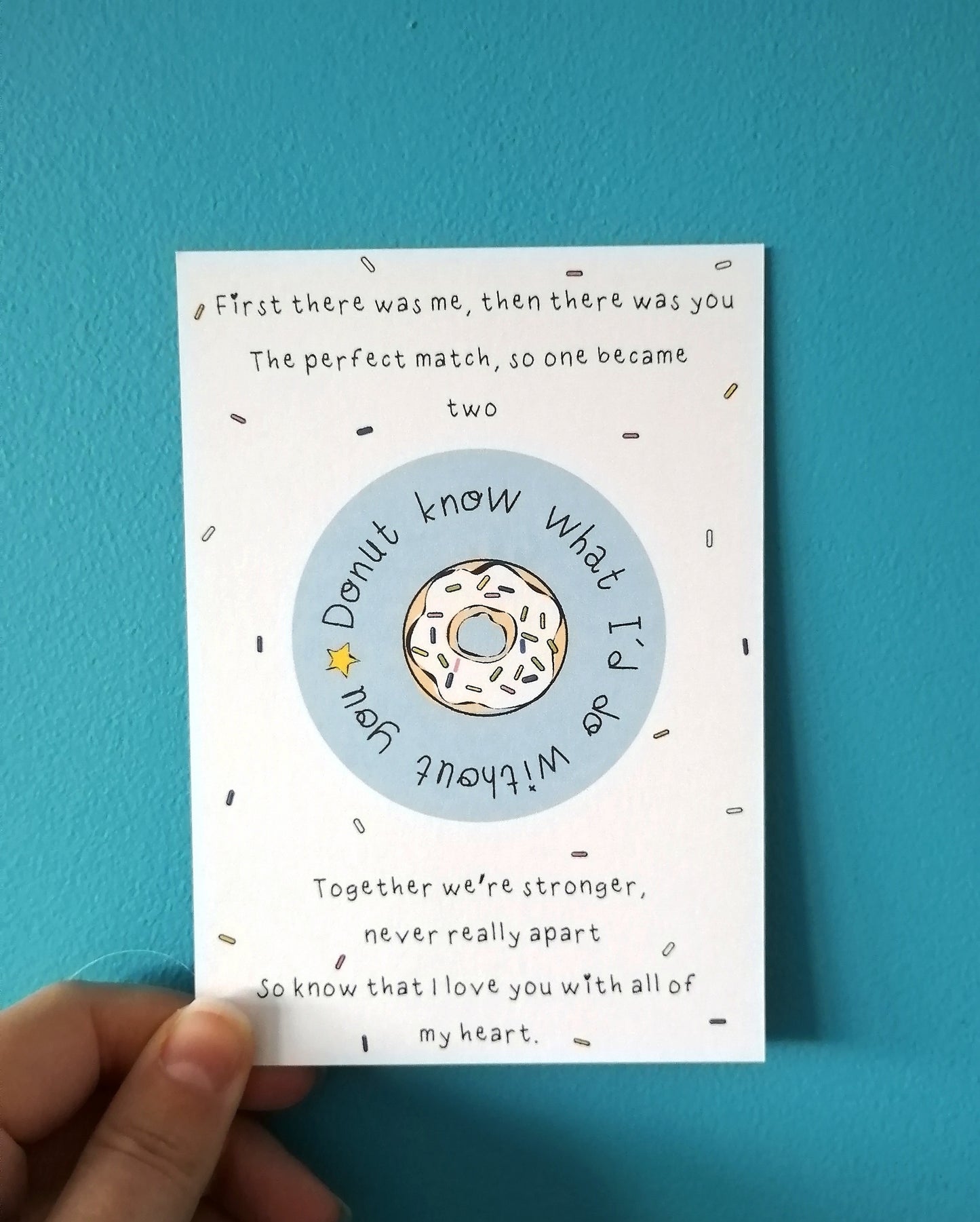 Perfect Match - Donut- Post Card & Badge image 3