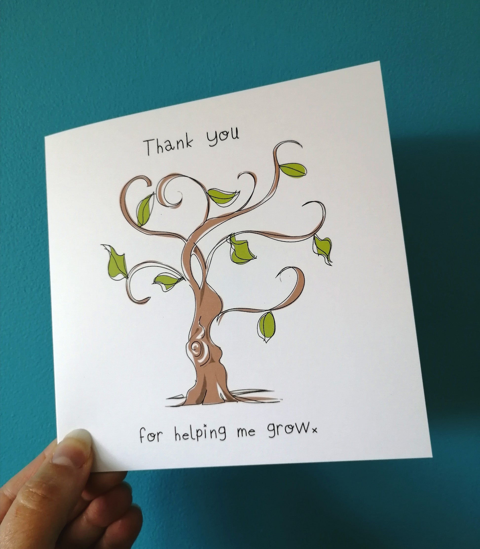 'Thank you for Helping me Grow' Tree Card or Print image 1