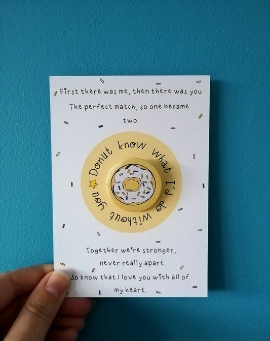 Perfect Match - Donut- Post Card & Badge image 0