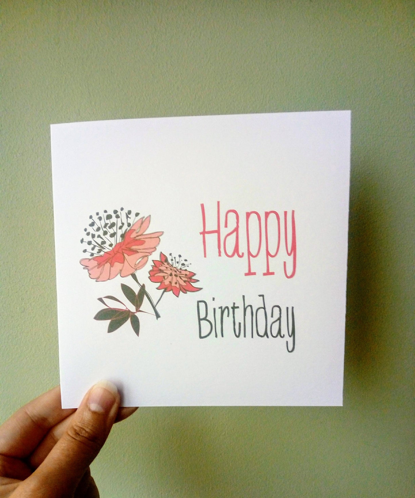 Astrantia Birthday Card image 1