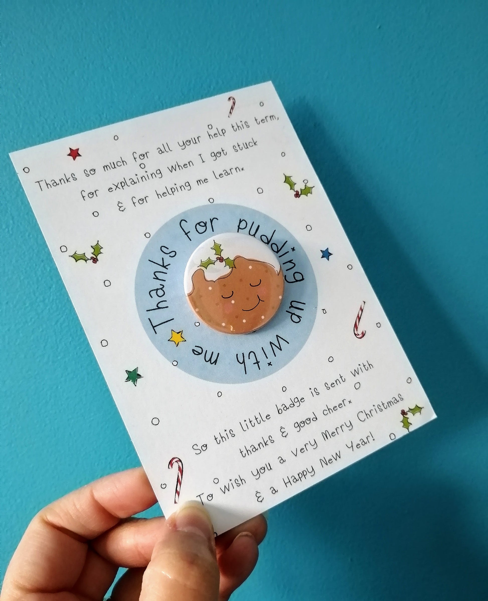 Teacher Christmas Thank you Badge Set image 1