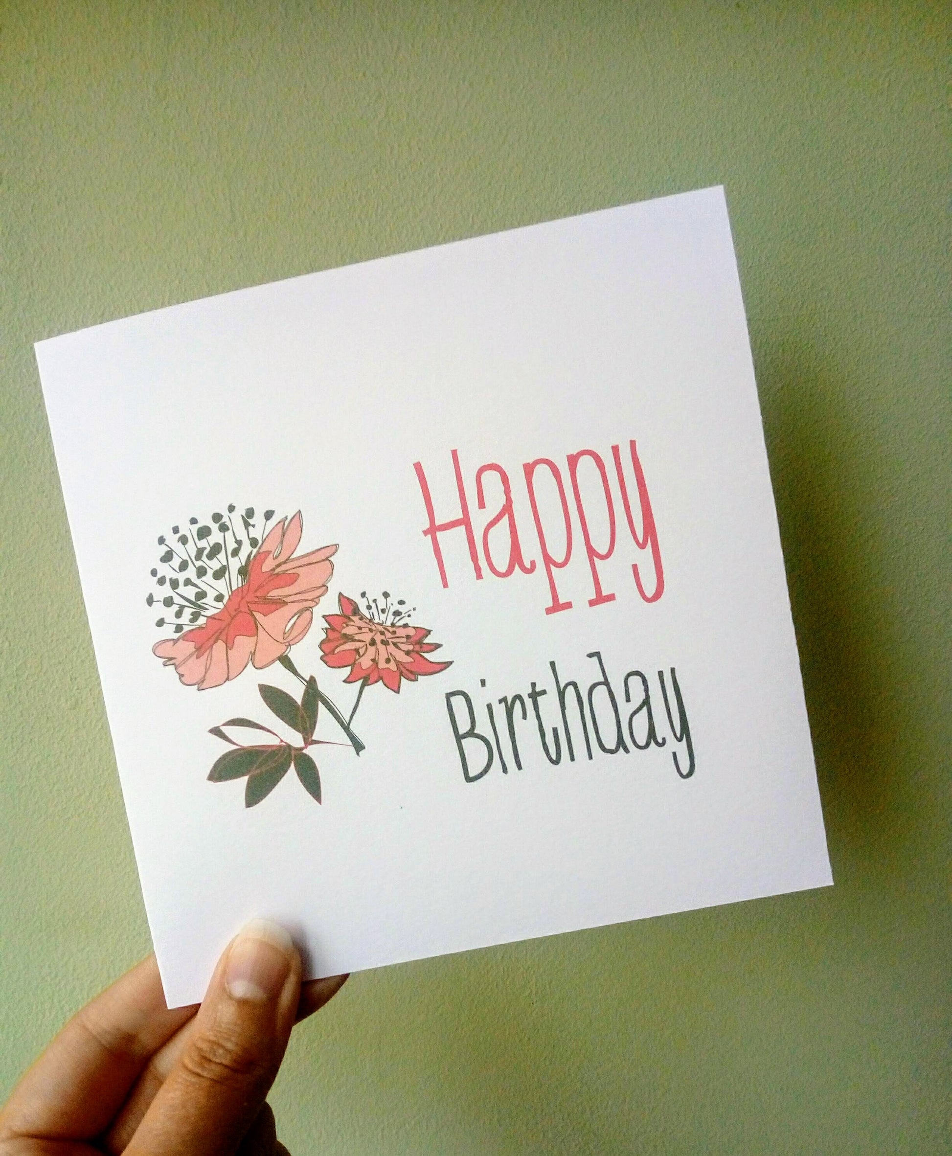 Astrantia Birthday Card image 0