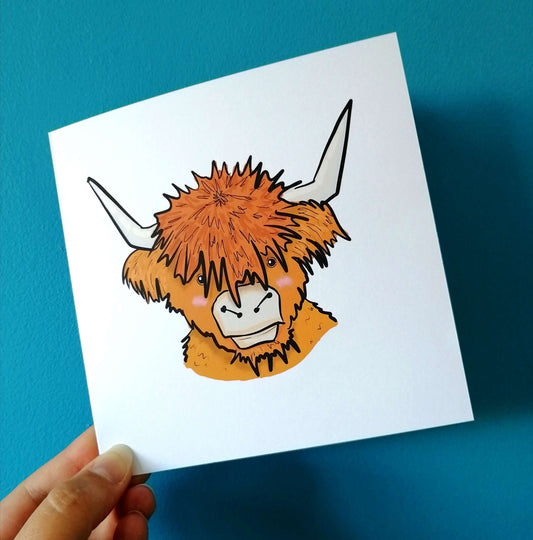 Highland Cow Card image 1