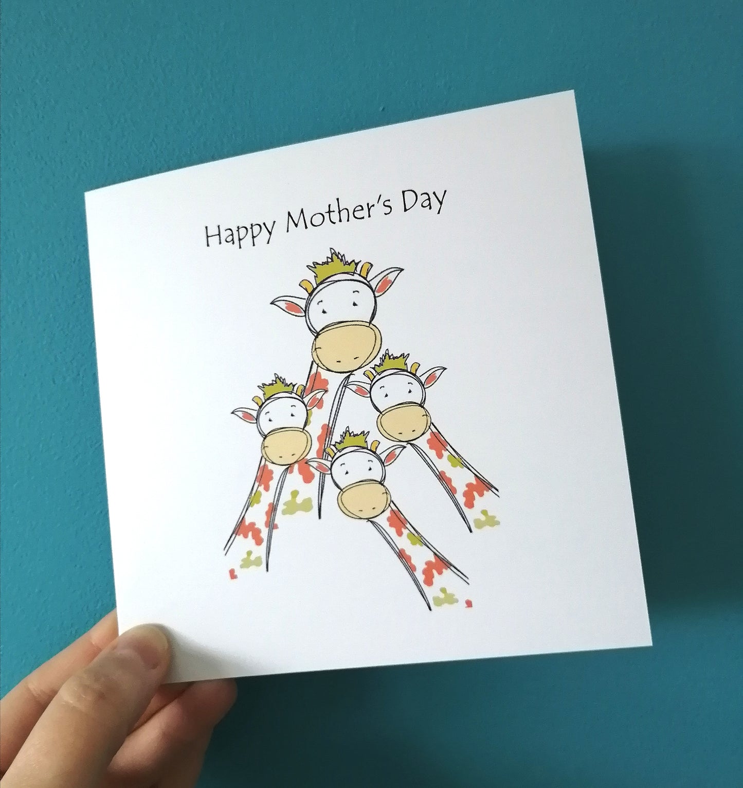 Mother's Day Card Giraffes image 1