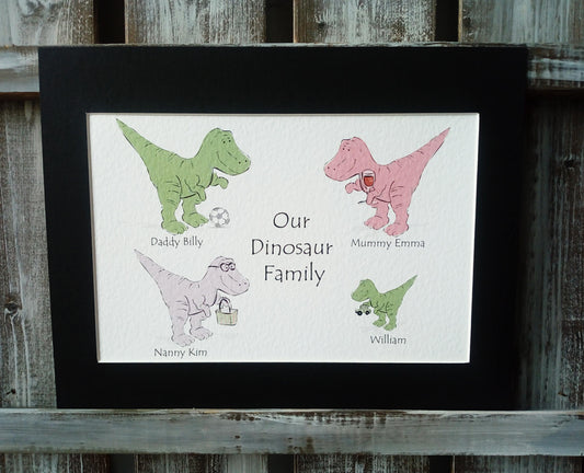 T-Rex Family Custom Print image 0