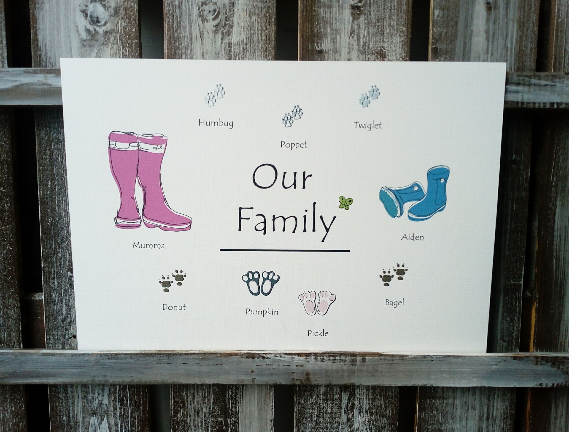 Wellies & Pet Family Print image 2