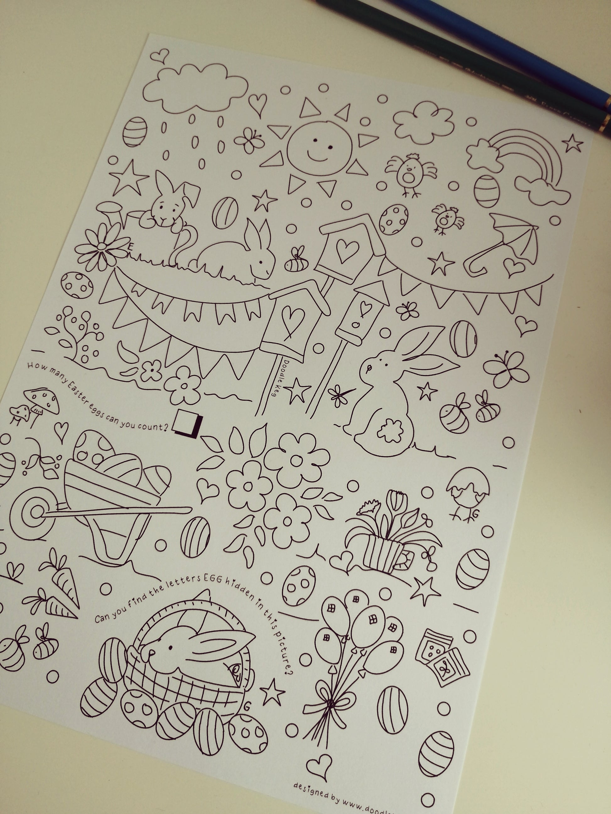 Easter Colouring Sheet image 1