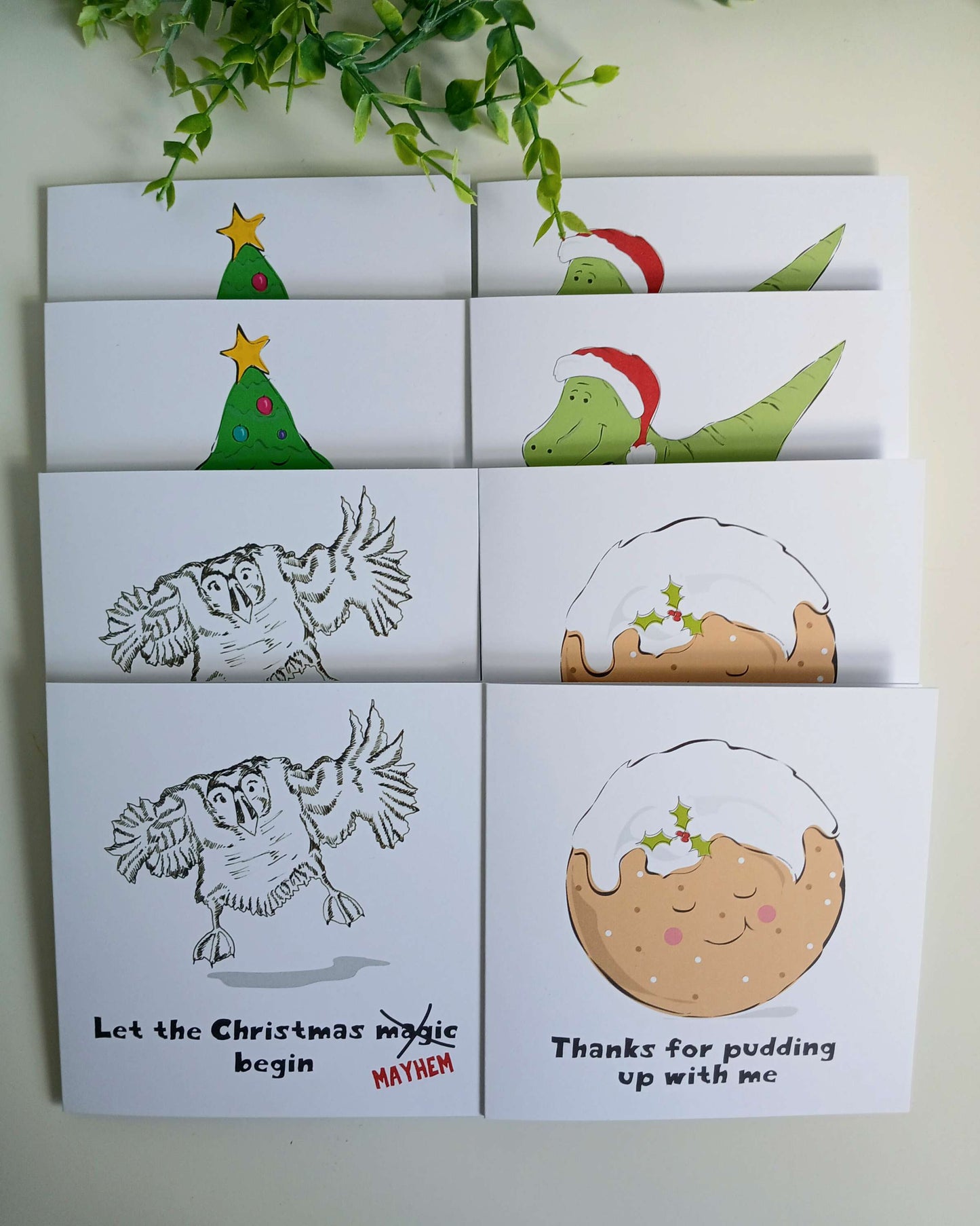 Funny Festive Christmas Card Pack - Pack of 8 (4 designs) image 7