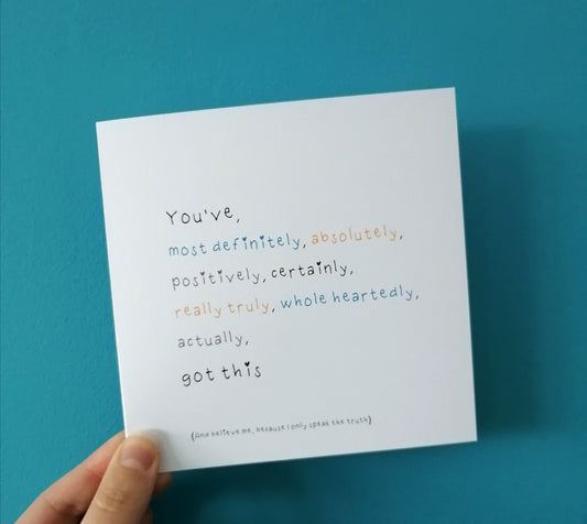 You've got this Card image 1