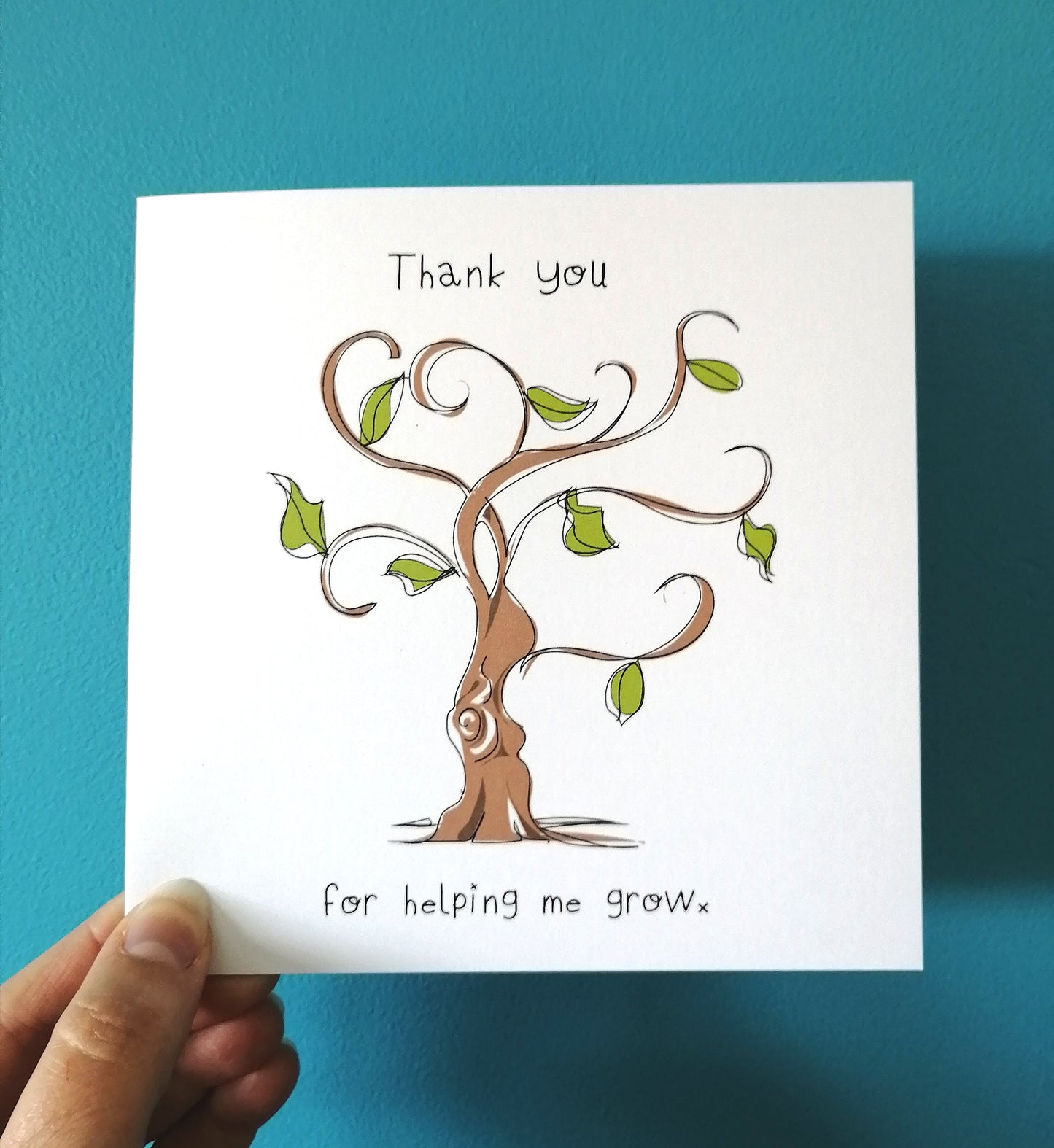 'Thank you for Helping me Grow' Tree Card or Print image 0