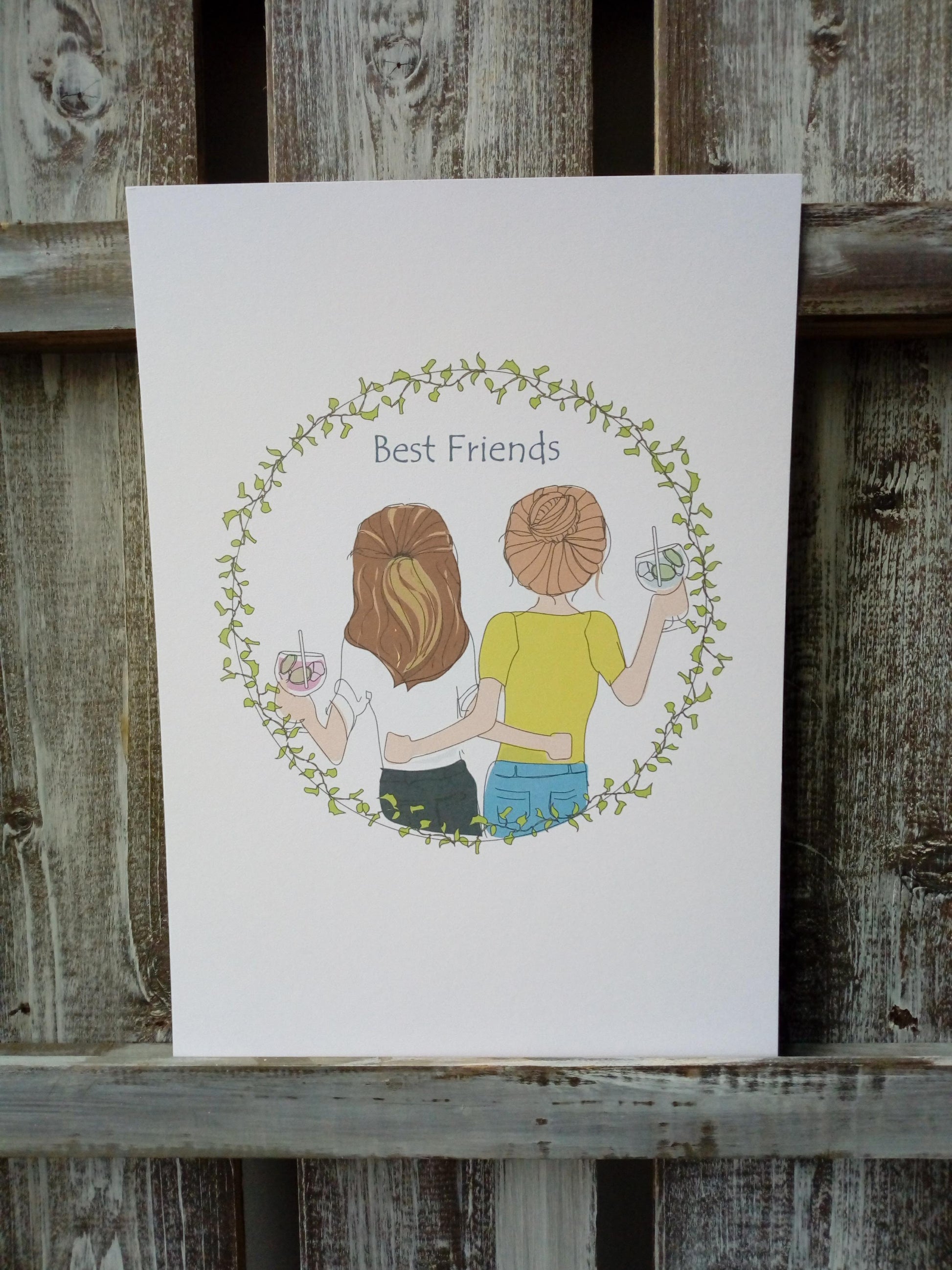 Best Mates Card or Print image 1