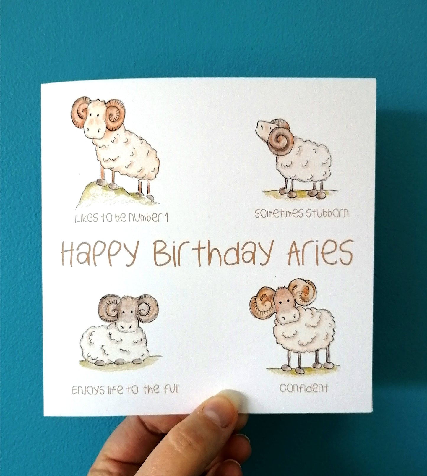 Aries Zodiac Birthday Card image 0