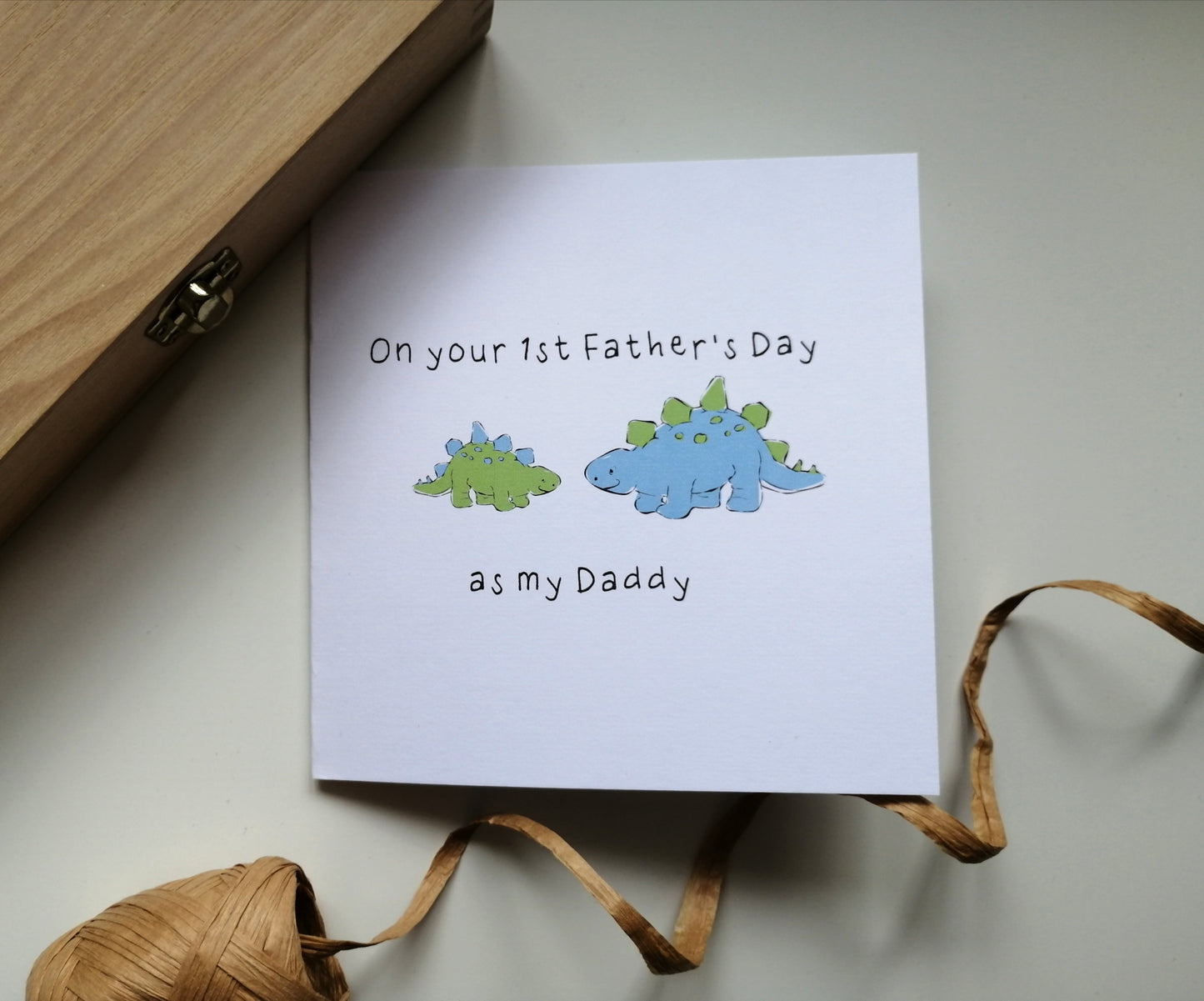 First Father's Day Dinosaur Card image 0