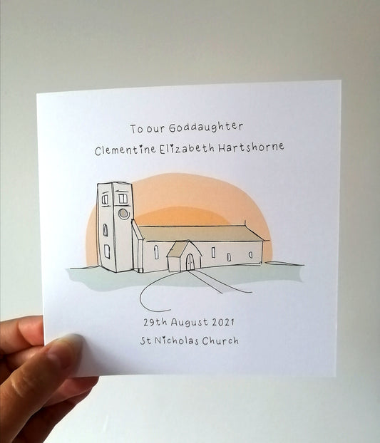 Church Christening Card image 0