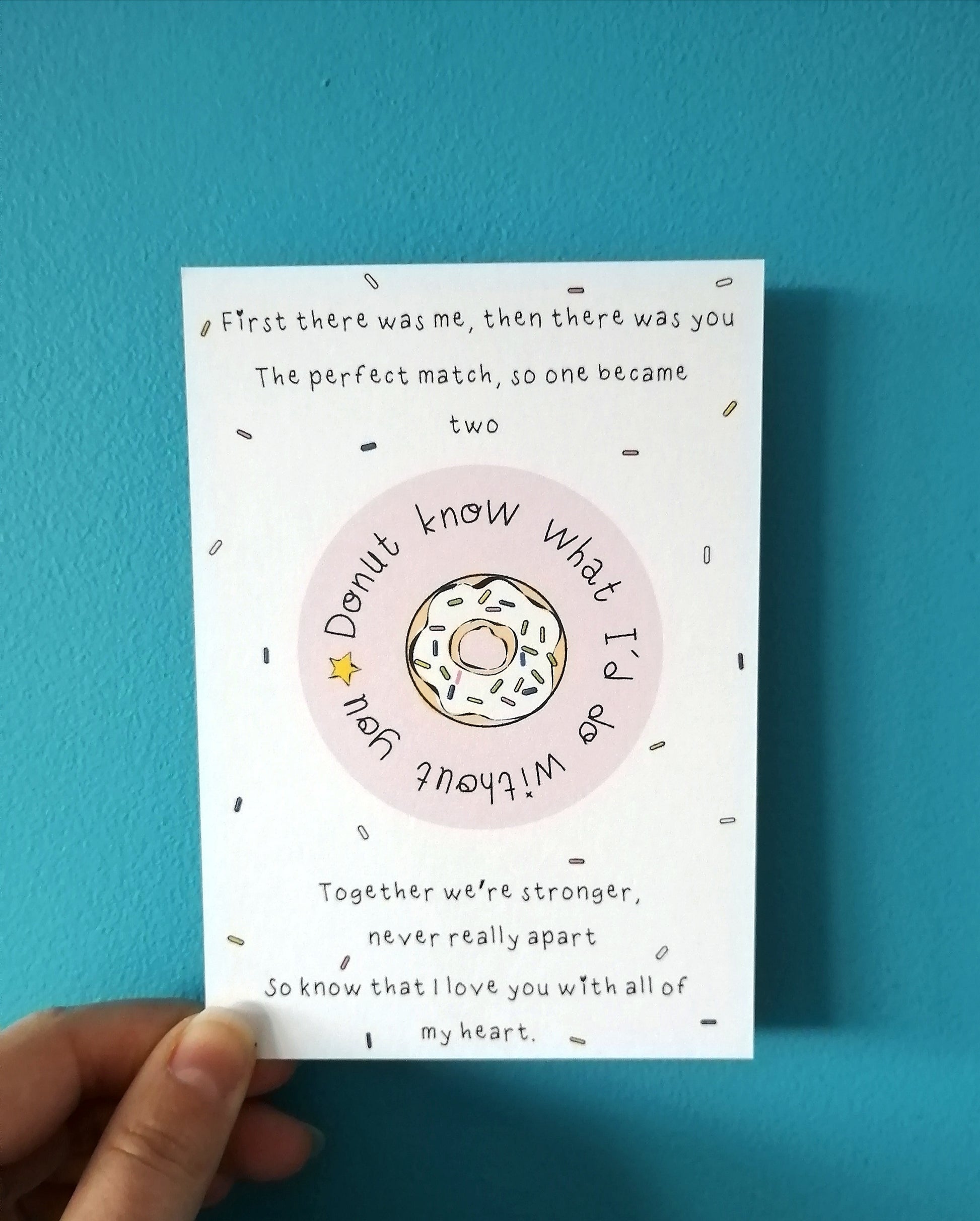 Perfect Match - Donut- Post Card & Badge image 4