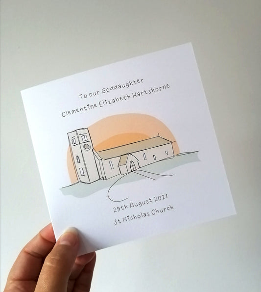 Church Christening Card image 1