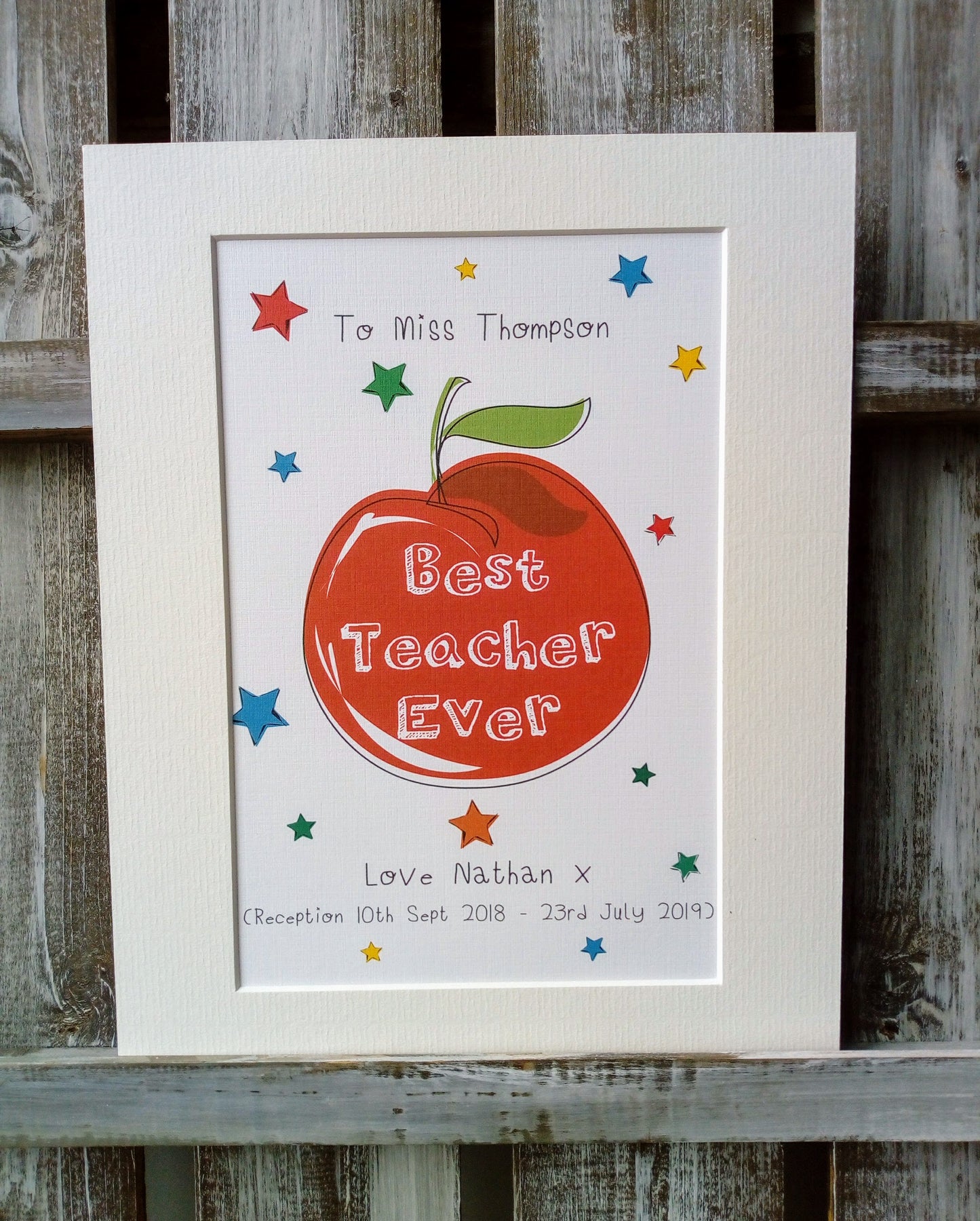 Best Teacher Ever! Apple Card or Print image 1