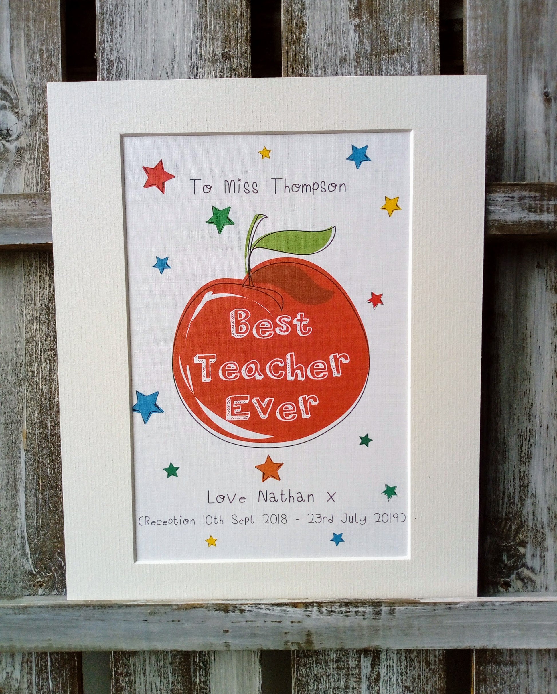 Best Teacher Ever! Apple Card or Print image 1